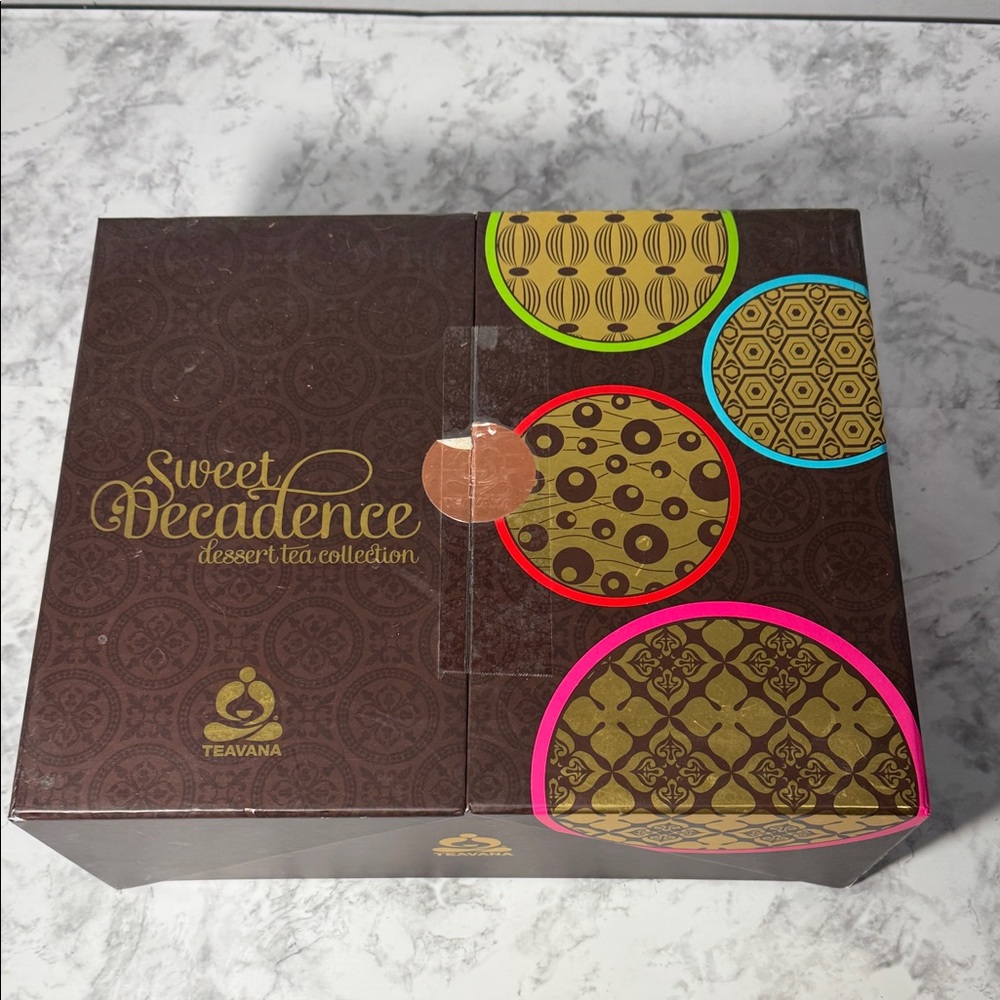 Teavana Sweet Decadence Box with Colorful Patterns